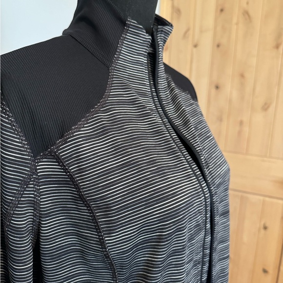 Tek Gear Black and Gray Striped Top - Picture 2 of 5
